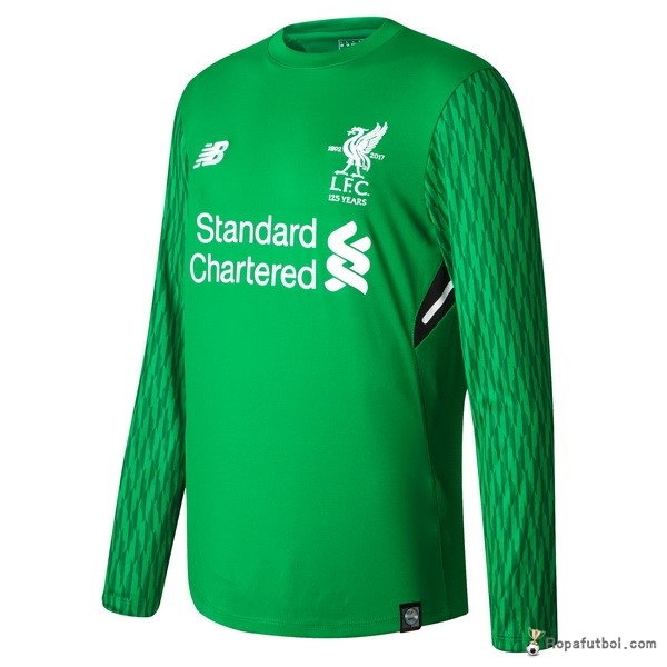 Camiseta Liverpool Replica Primera Ropa ML Portero 2017/18